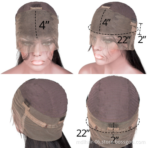 Wholesale 360 Lace Frontal Wig Straight Human Hair Wigs For Black Women Pre Plucked Hairline Remy Brazilian Lace Front Wig